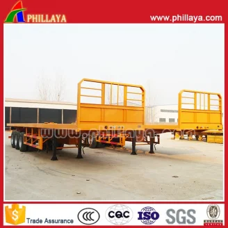Flat Bed Style Container Semi Trailer