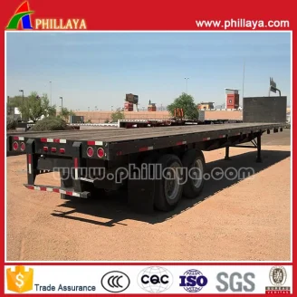 Flat Bed Style Container Semi Trailer