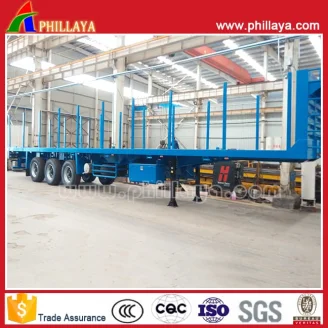 Flat Bed Style Container Semi Trailer
