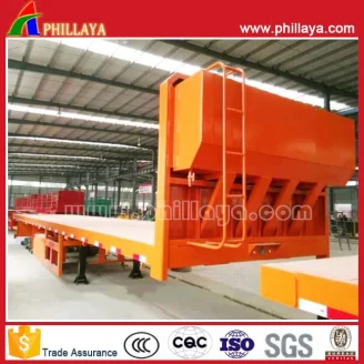 Flat Bed Style Container Semi Trailer