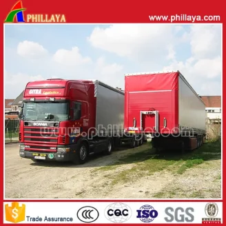 Side  pulling curtain  trailer