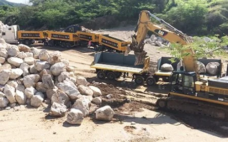 40 units side tipper trailer export South America...