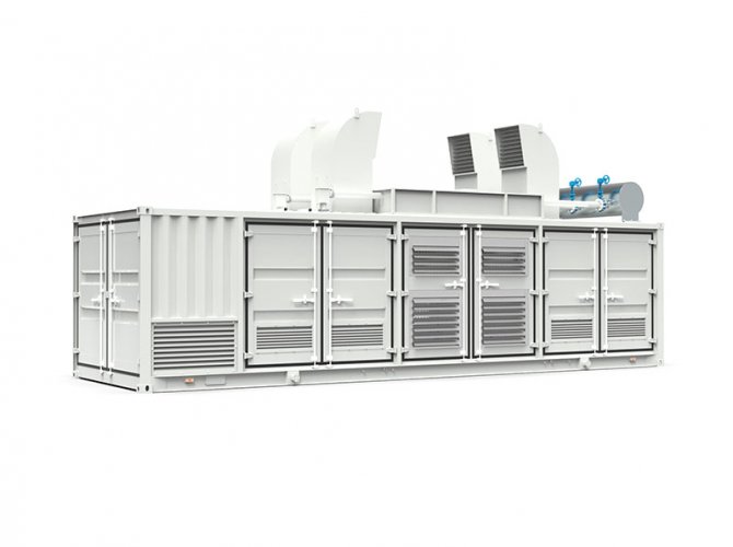 Generador de gas natural Cummins de 1000 kW, silencioso y resistente a la lluvia, grupo electrógeno contenedor de cogeneración.