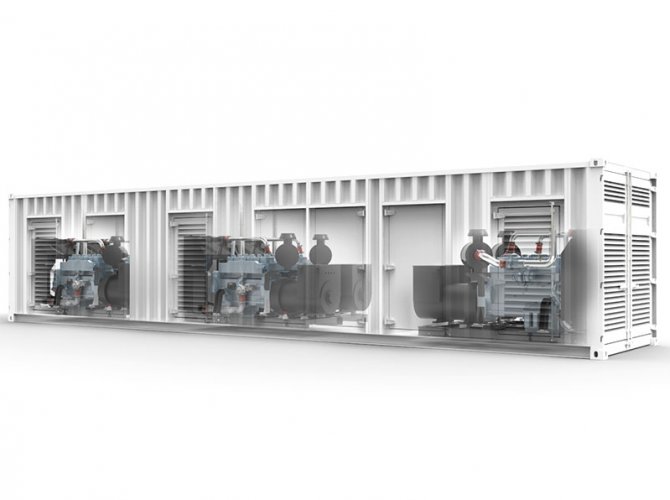 Generador de biogás Steyr de 750 kW, 3 unidades en planta de energía en paralelo