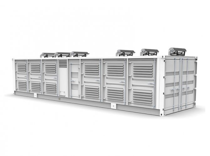Generador de gas natural Huachai-Deutz de 3 MW con 6 unidades de motor V12 en paralelo