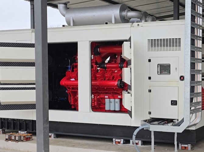 Generador de gas natural Cummins de 320 kW con contenedor silencioso