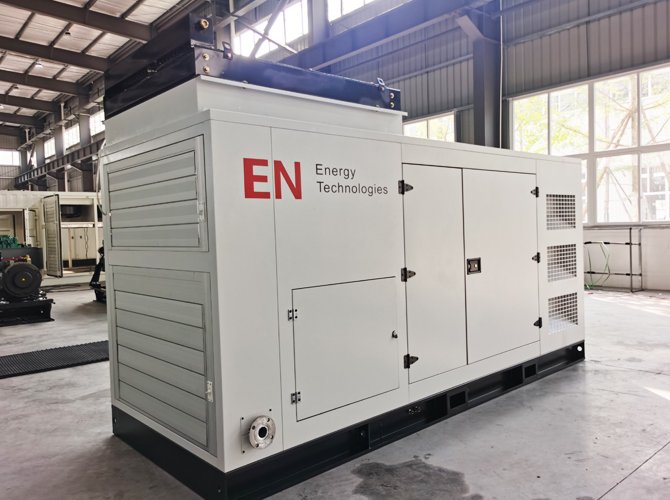 Generador de biogás Steyr T12 de 160 kW, tipo silencioso