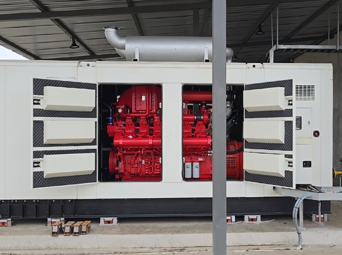 Planta generadora de biogás Cummins de 200 kW