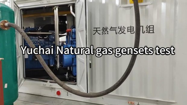 Prueba de grupos electrógenos de gas natural Yuchai