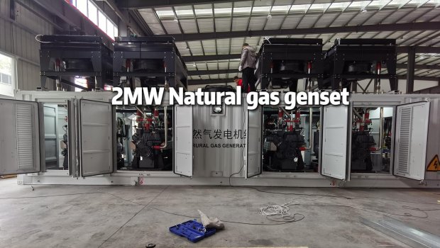 Exhibición y prueba del generador de gas de 2 MW