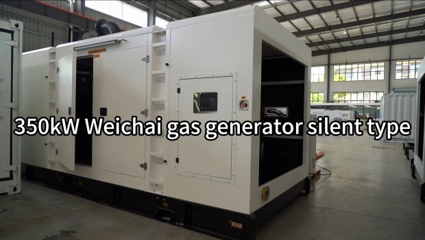 Generador de gas natural Weichai de 350 kW, tipo silencioso
