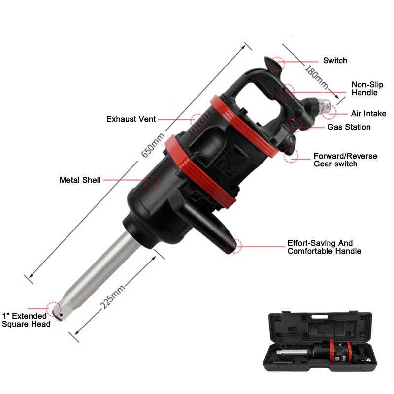 1" square drive air impact wrench