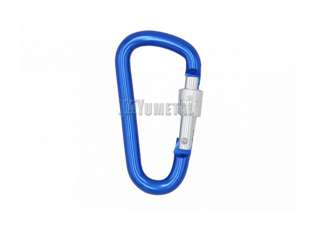 AH02 Mosquetón de aluminio con tuerca D 