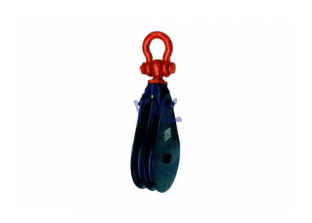 BL17 H409 Polea de dos ruedas ligara con grillete