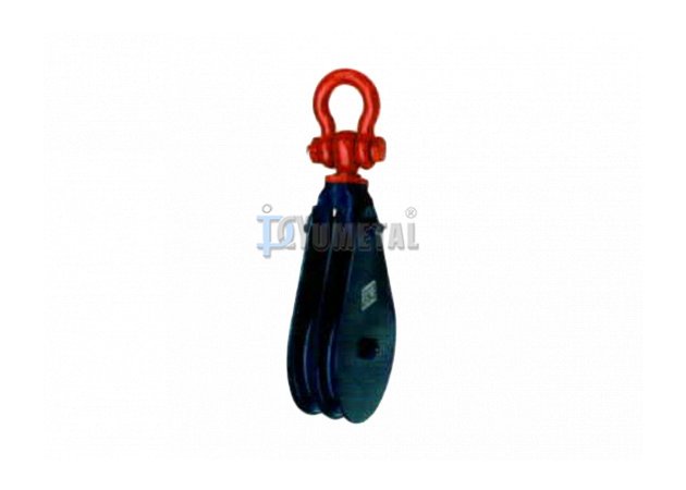 BL17 H409 Polea de dos ruedas ligara con grillete