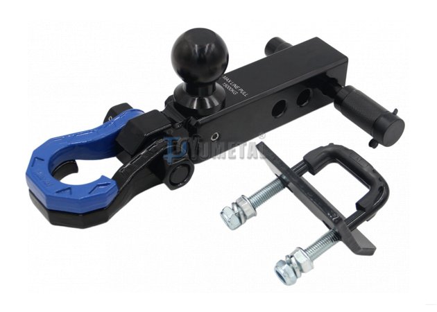 HT01-10T Eslabón dividido «Dragón-Fénix» + enganche para remolque de aleación de aluminio con extremo esférico de tres orificios + candado