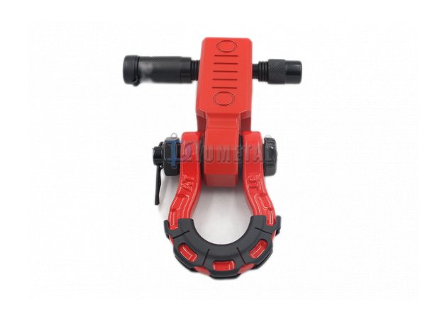 HT04-8T Eslinga + enganche de remolque de aleación de aluminio con cabeza cuadrada + candado