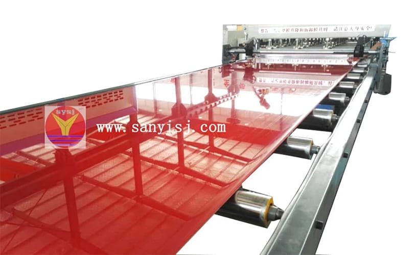 PVC 3 layers co-extrusion foam board machine