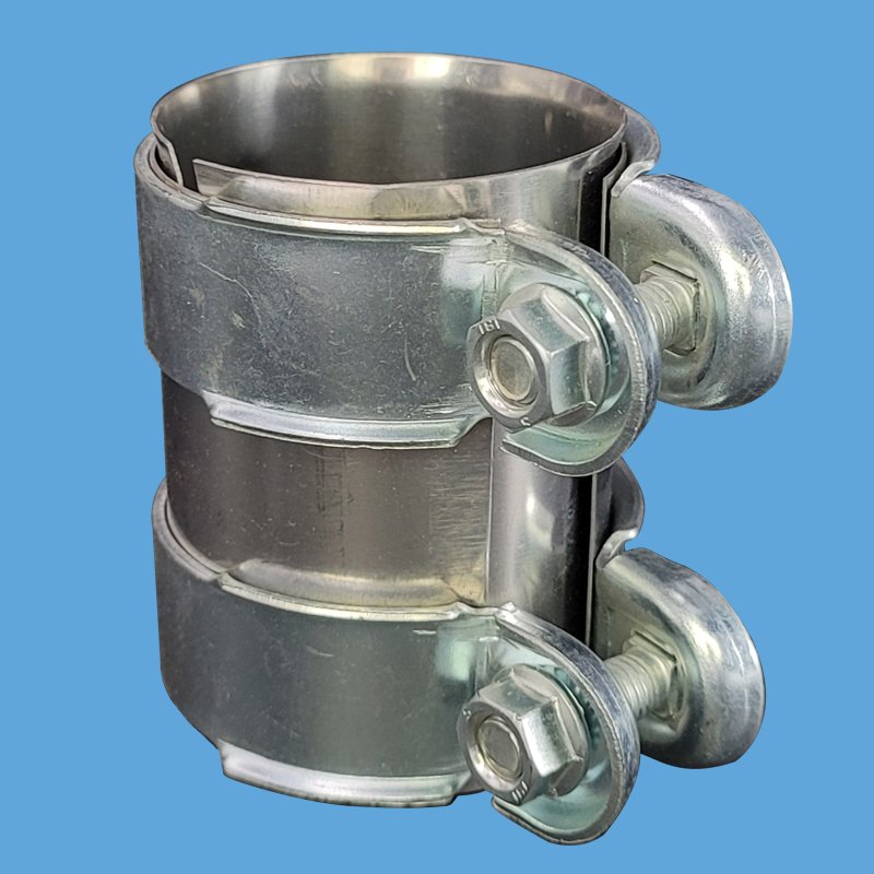 Double Bolts Fixing Zinc-Plated Exhaust Pipe Clamps with INOX Lining ...
