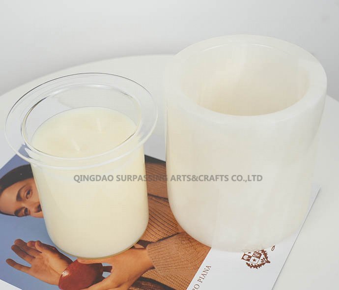 C23G0027 glass jar candle