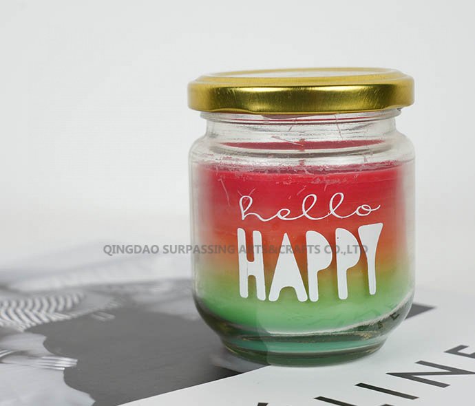 C23G0067 glass jar candle