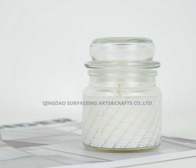 C23G0068 glass jar candle