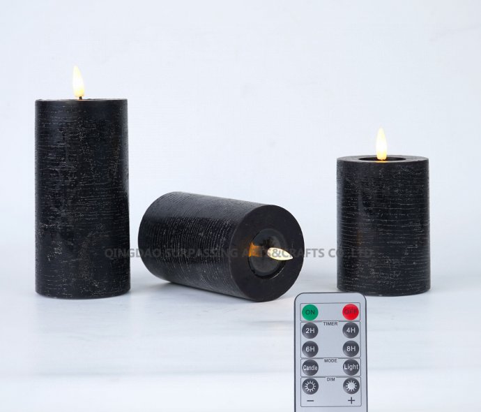 LED24005 LED pillar candles 3pk